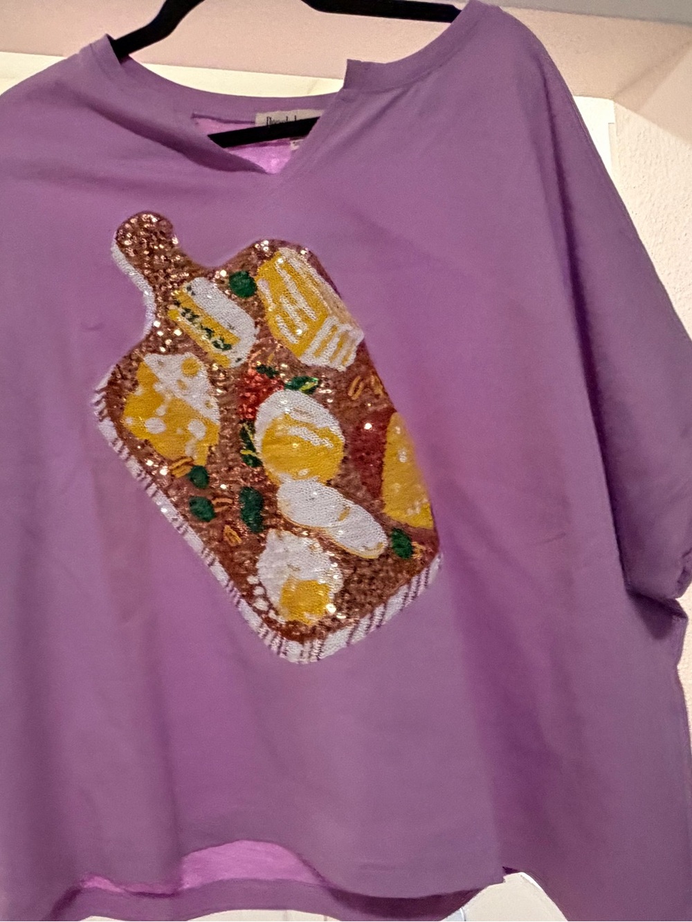 Peach Love California Lavender Crewneck Tee